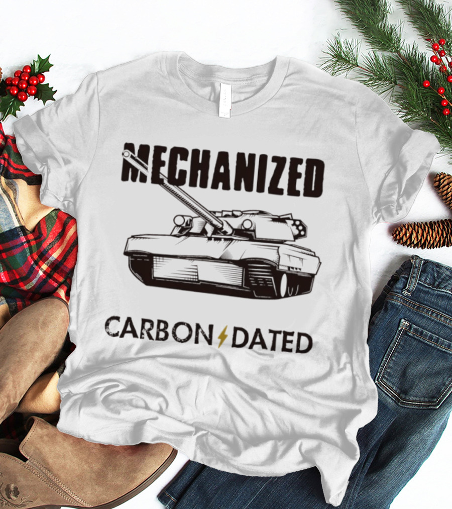 Mechanized Carbon Dated Tank Military Armored Vehicle T-Shirt
