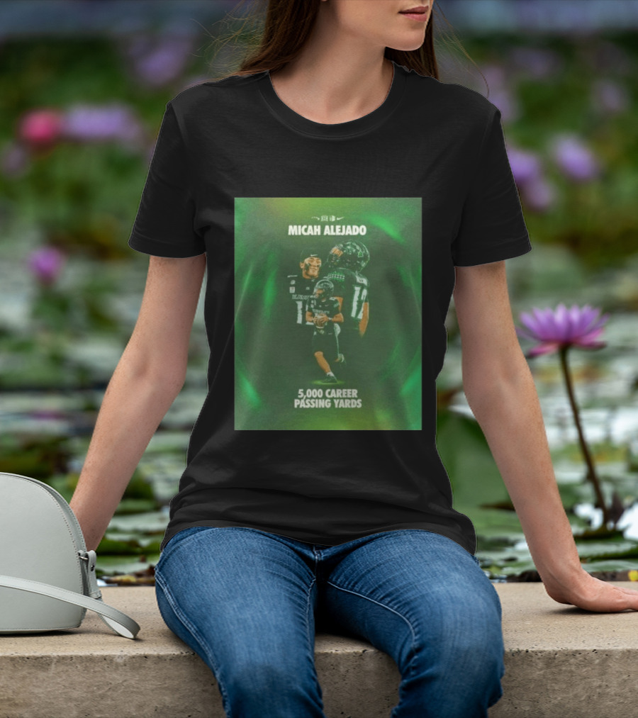 Micah Alejado 5000 Career Passing Yards Honolulu Football T-Shirt