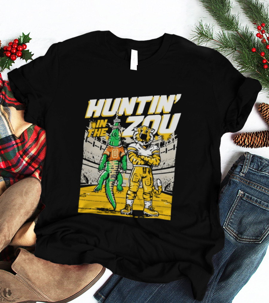 Huntin' In The Zou Missouri Tigers Stadium Rivalry T-Shirt