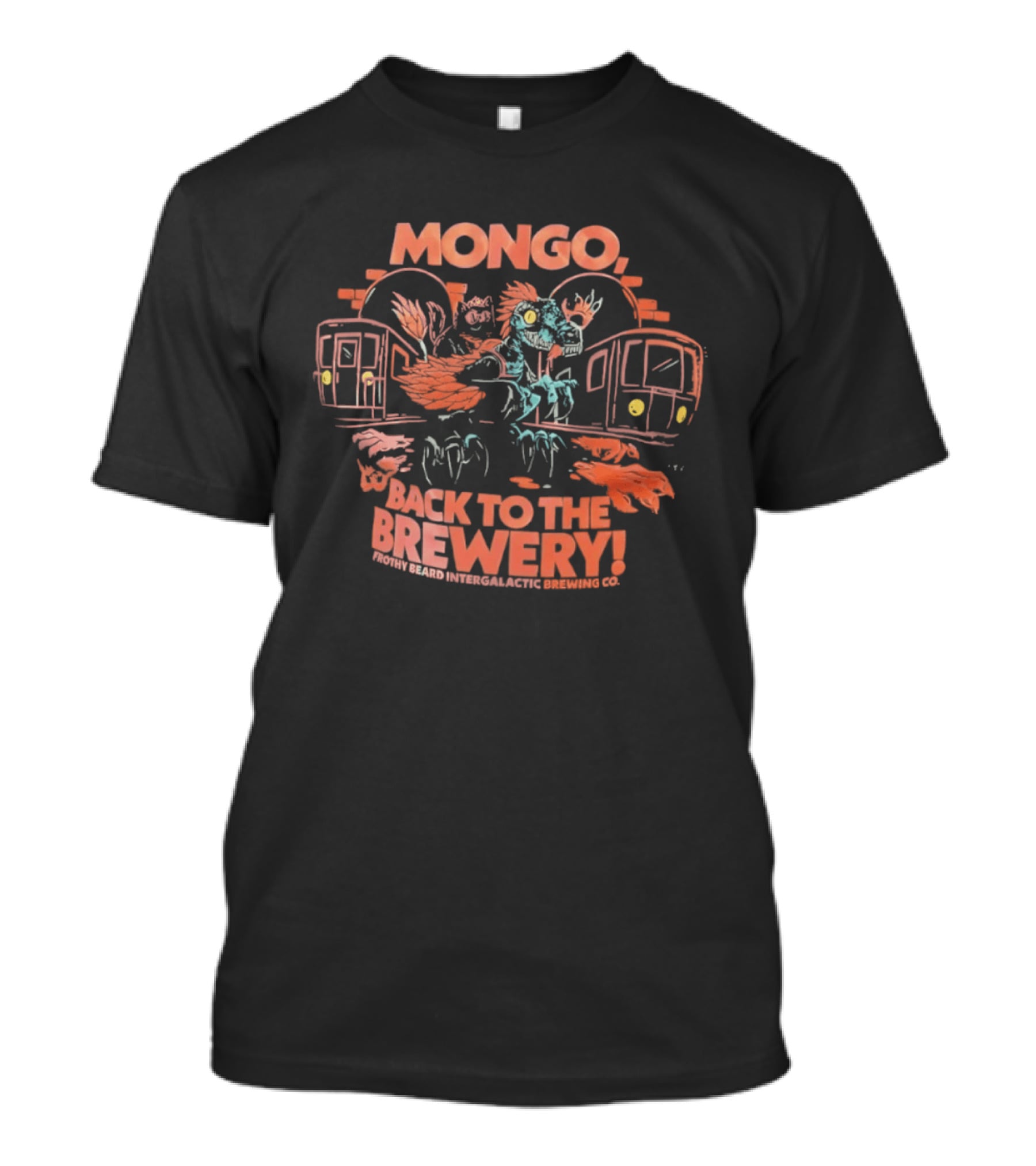 Mongo Back To The Brewery Frothy Beard Intergalactic Brewing Co Dinosaur Train T-Shirt