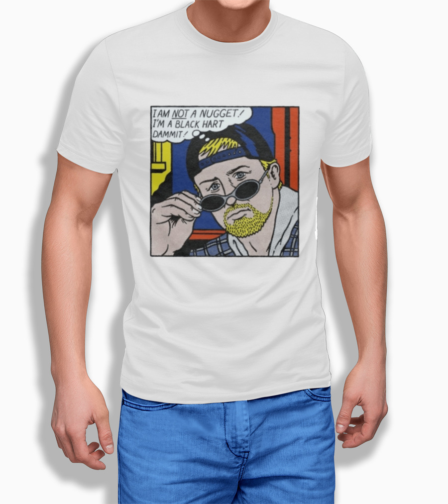 I Am Not A Nugget I'm A Black Hart Dammit Retro Comic T-Shirt