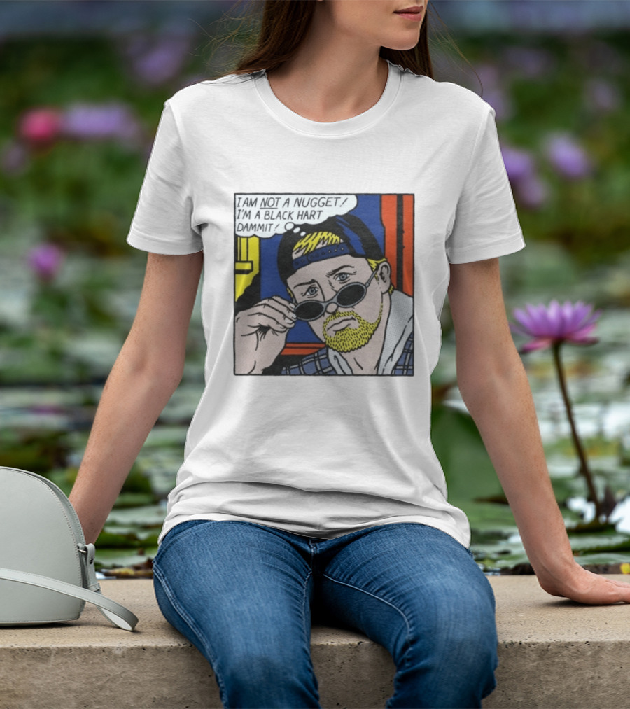 I Am Not A Nugget I'm A Black Hart Dammit Retro Comic T-Shirt
