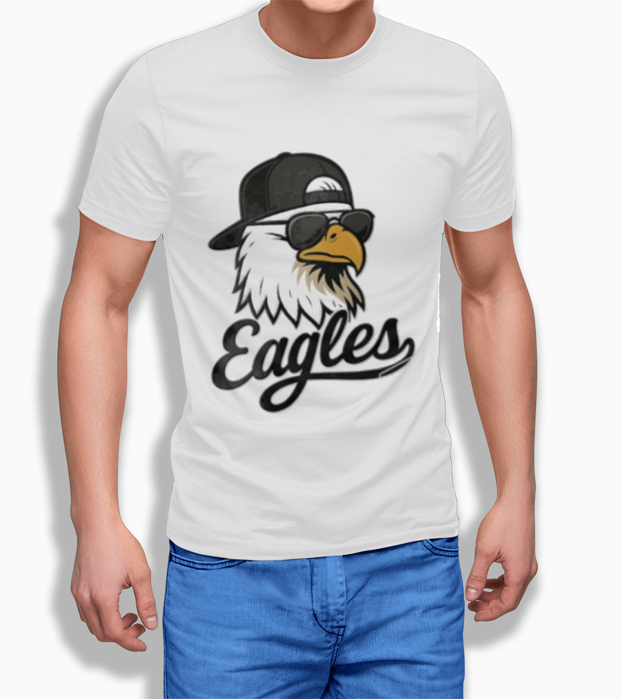 Philadelphia Eagles Eagle Sunglasses Baseball Cap Sports Fan T-Shirt