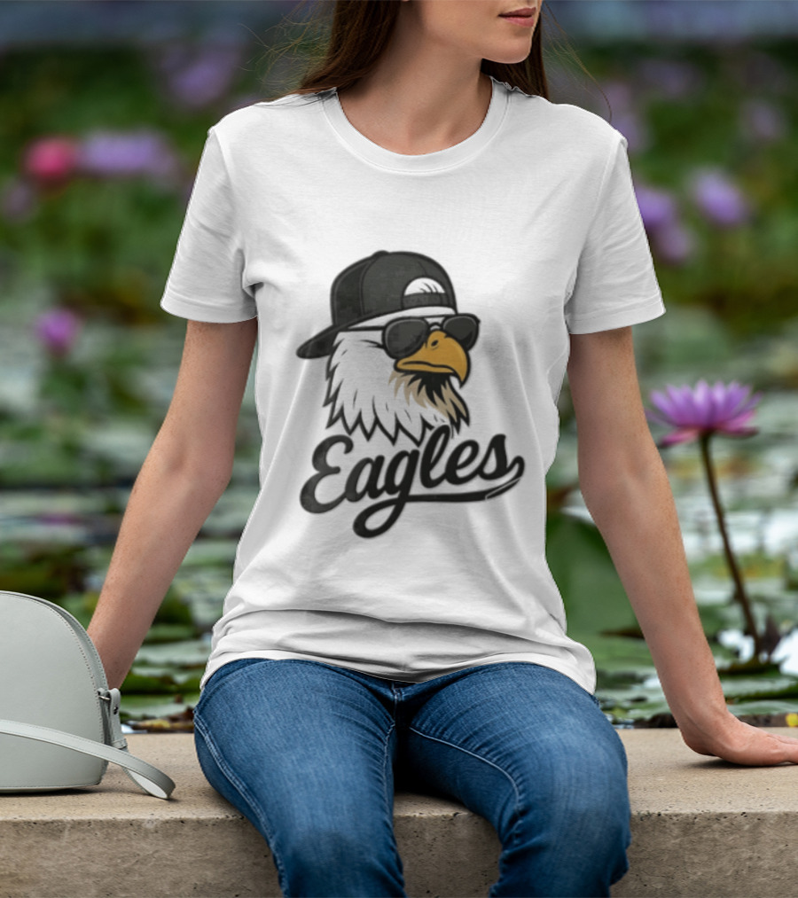 Philadelphia Eagles Eagle Sunglasses Baseball Cap Sports Fan T-Shirt