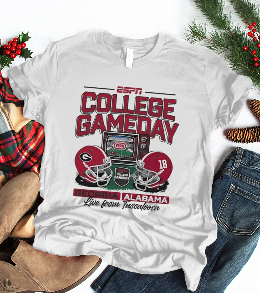 ESPN College GameDay Georgia Alabama Live From Tuscaloosa T-Shirt