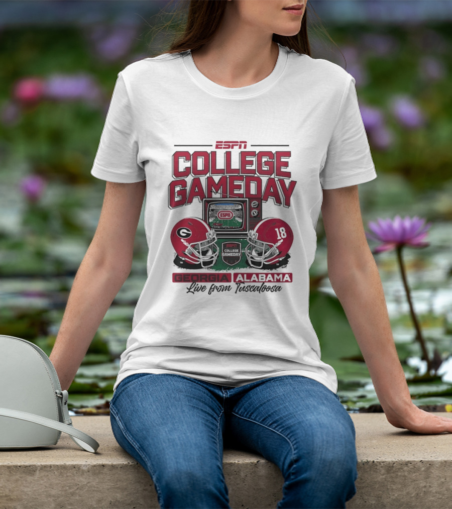 ESPN College GameDay Georgia Alabama Live From Tuscaloosa T-Shirt