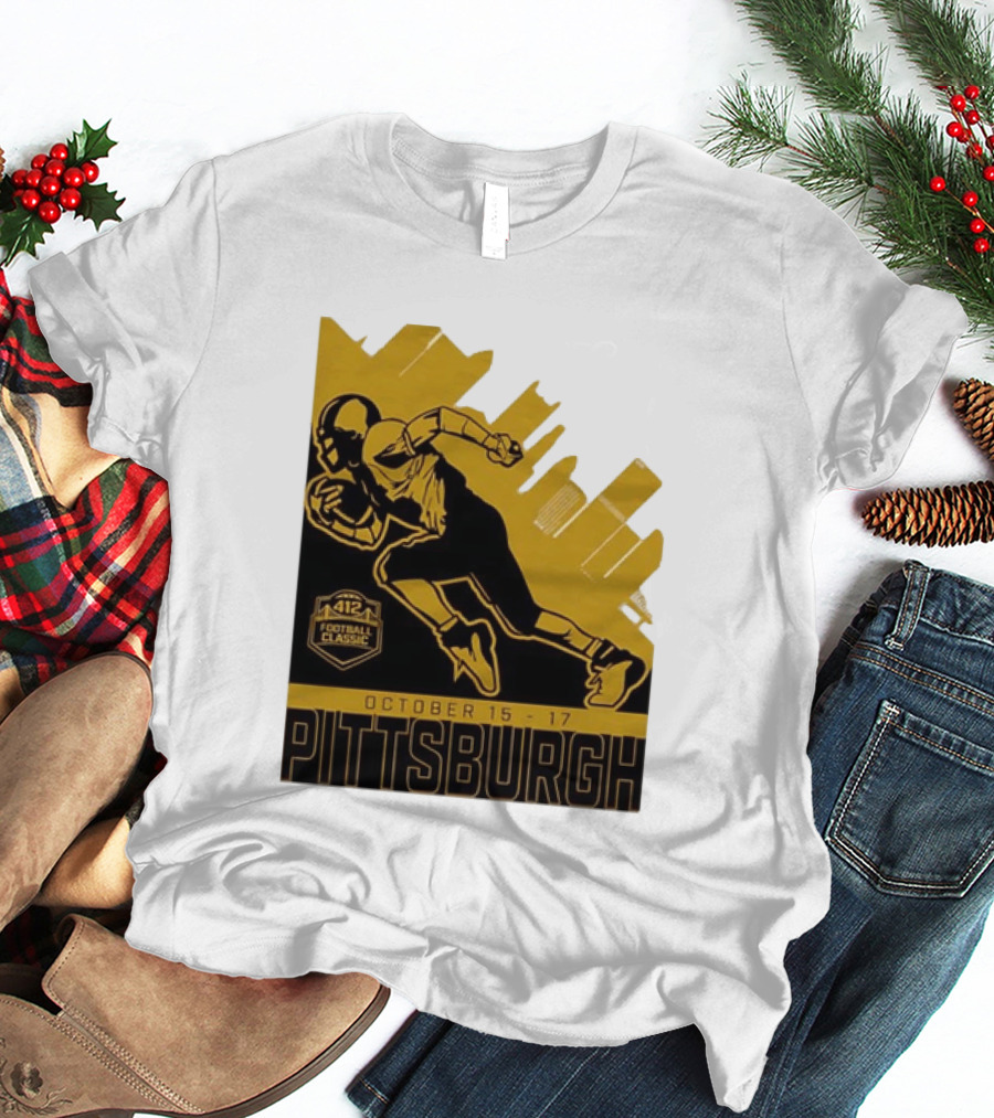 Pittsburgh 412 Football Classic October 15 17 Running Player T-Shirt
