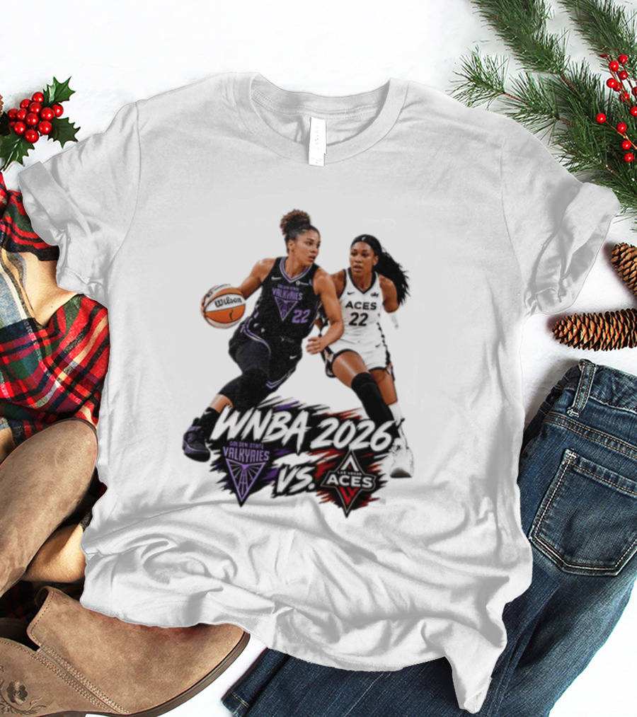 WNBA 2026 Golden State Valkyries Vs Las Vegas Aces T-Shirt
