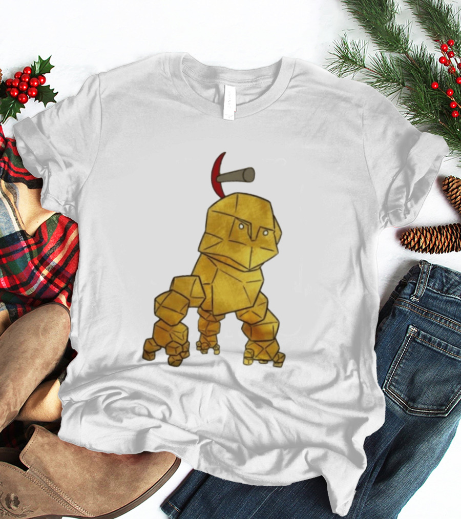 San Francisco 49ers Gold Rock Golem Miner Pickaxe T-Shirt