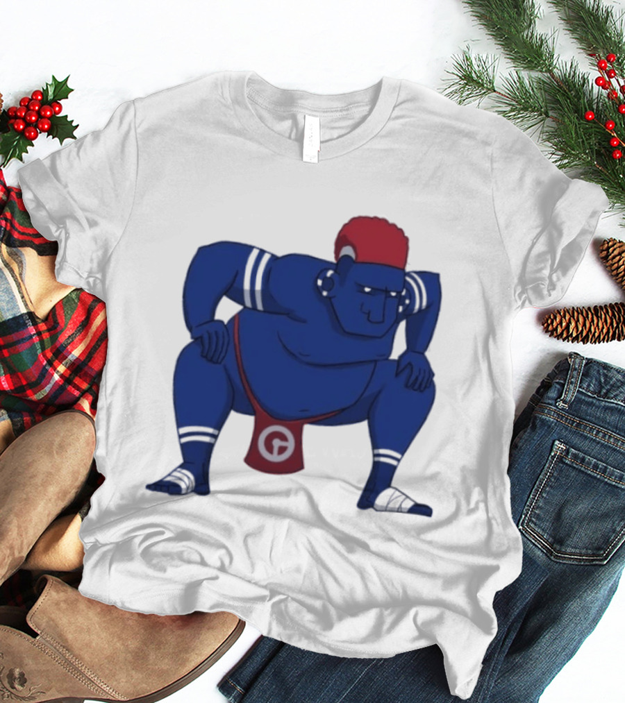 Hariyama Pokemon New York Giants Sumo Wrestler T-Shirt
