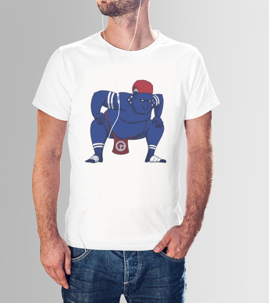 Hariyama Pokemon New York Giants Sumo Wrestler T-Shirt