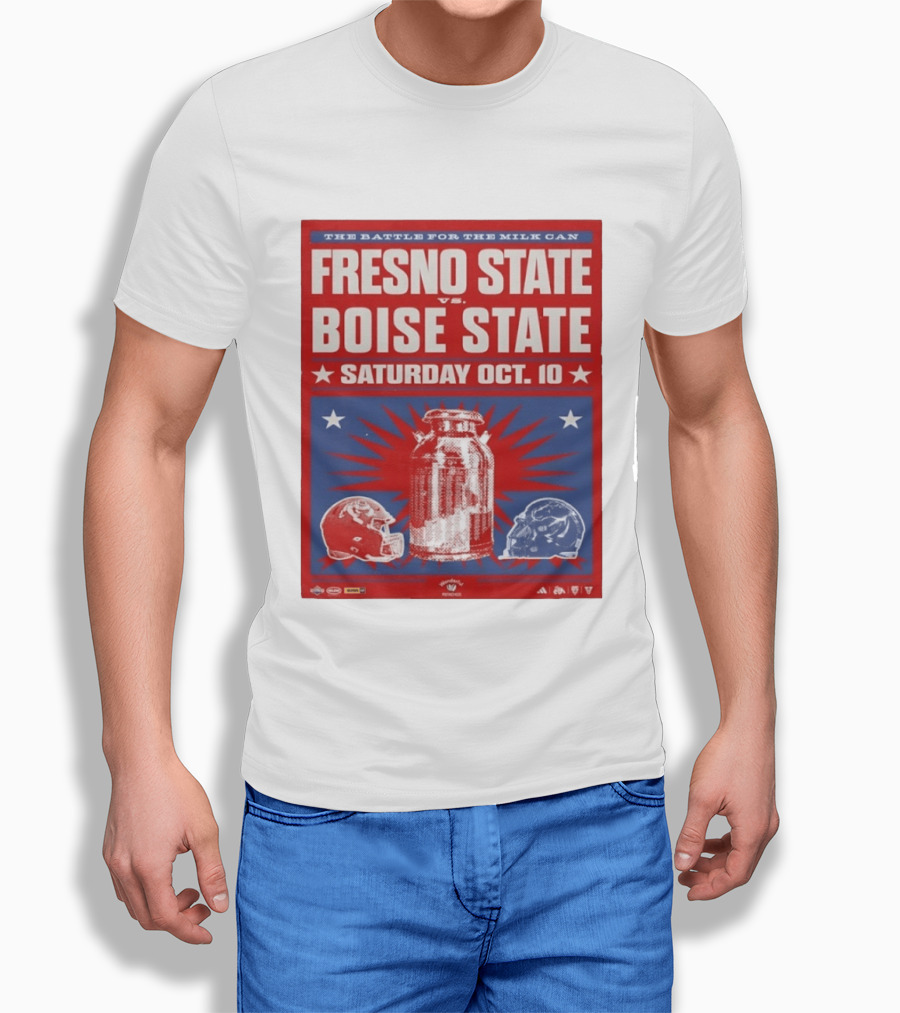 The Battle For The Milk Can Fresno State Vs Boise State Saturday Oct 10 T-Shirt