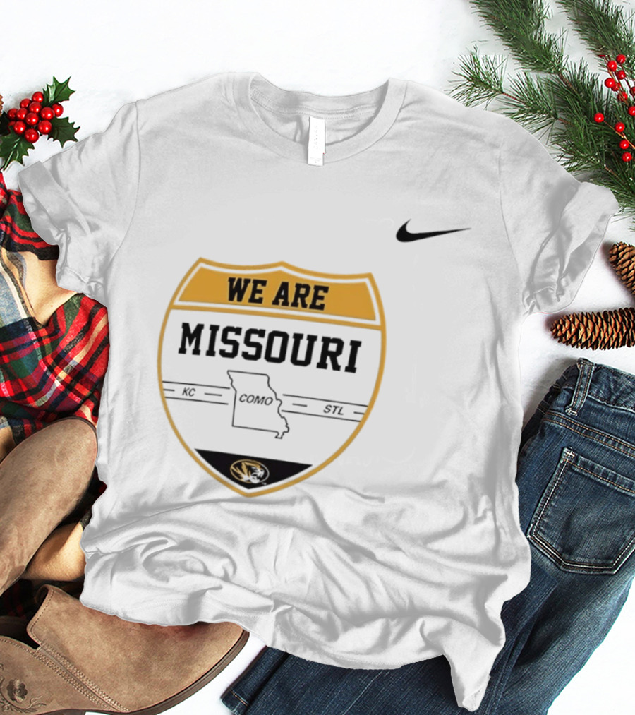 Missouri Tigers We Are KC COMO STL Shield Nike T-Shirt