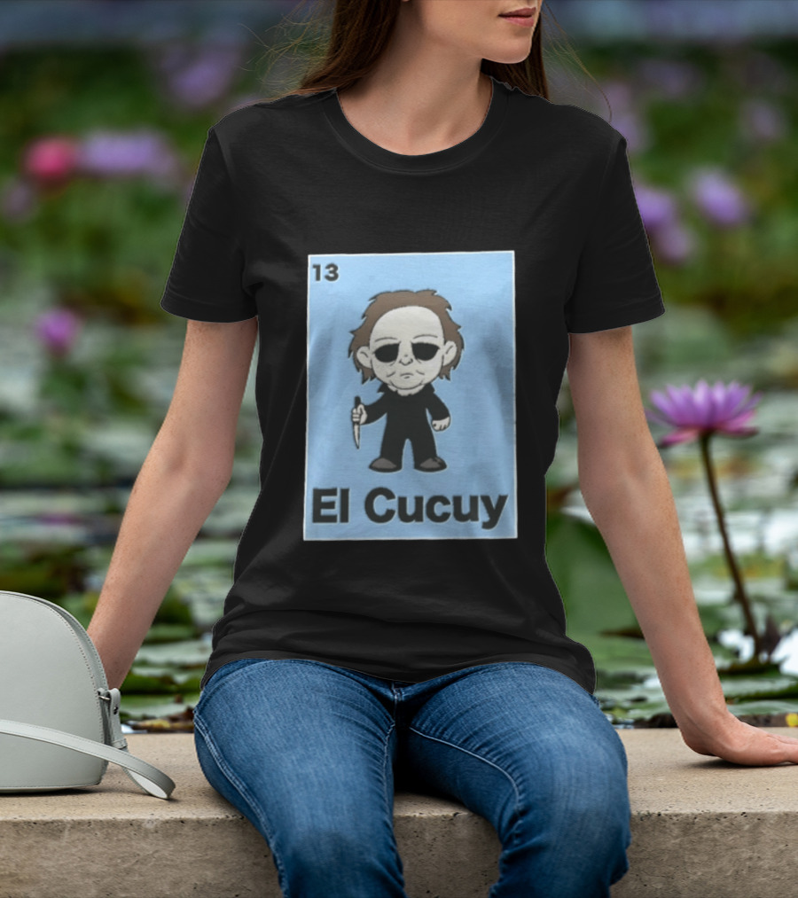 13 El Cucuy Michael Myers Chibi Holding Knife T-Shirt