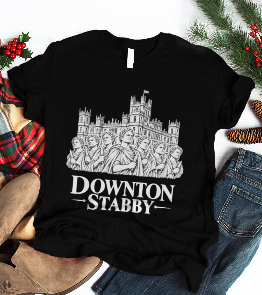 Roman Downton Stabby Julius Caesar Assassins Ancient Rome T-Shirt