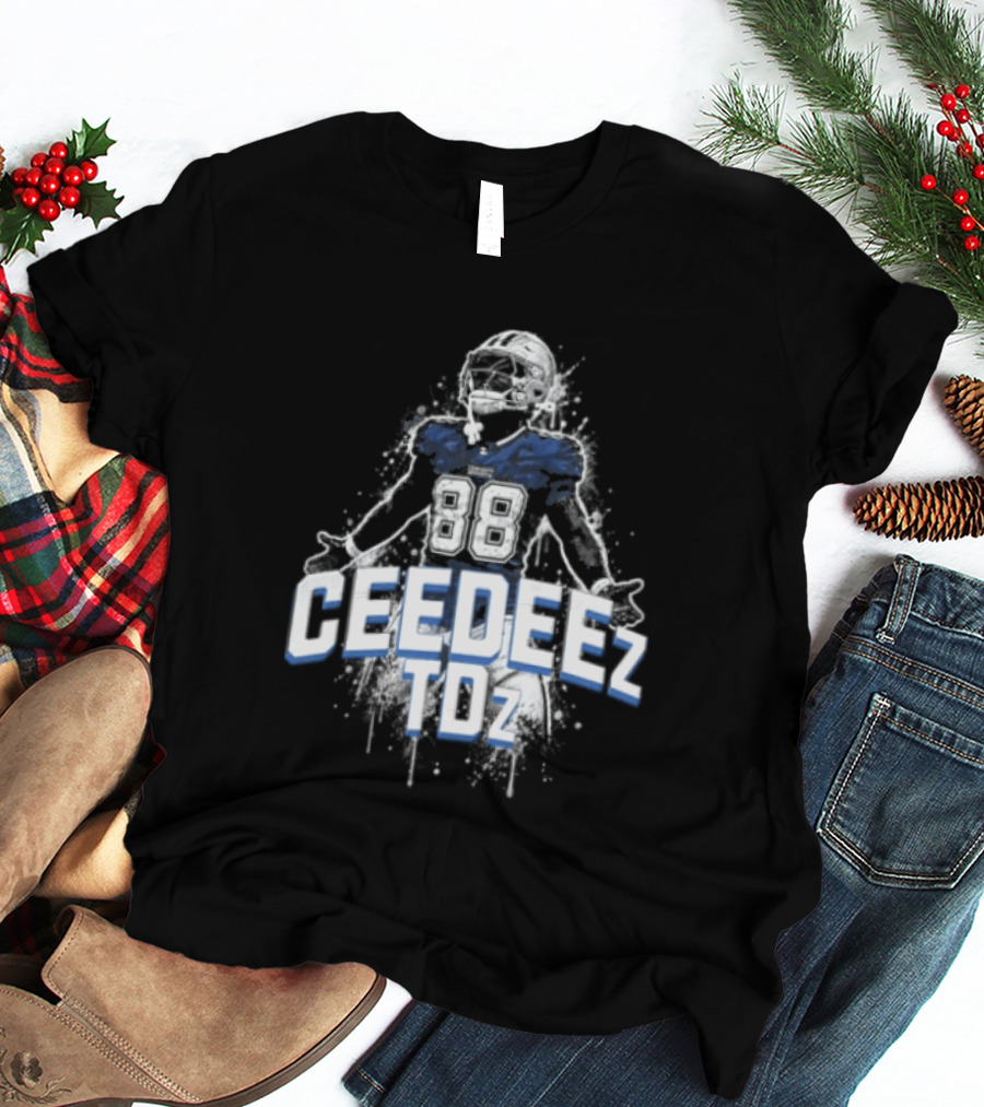 Ceedeez TDz Football Player Retro Title T-Shirt