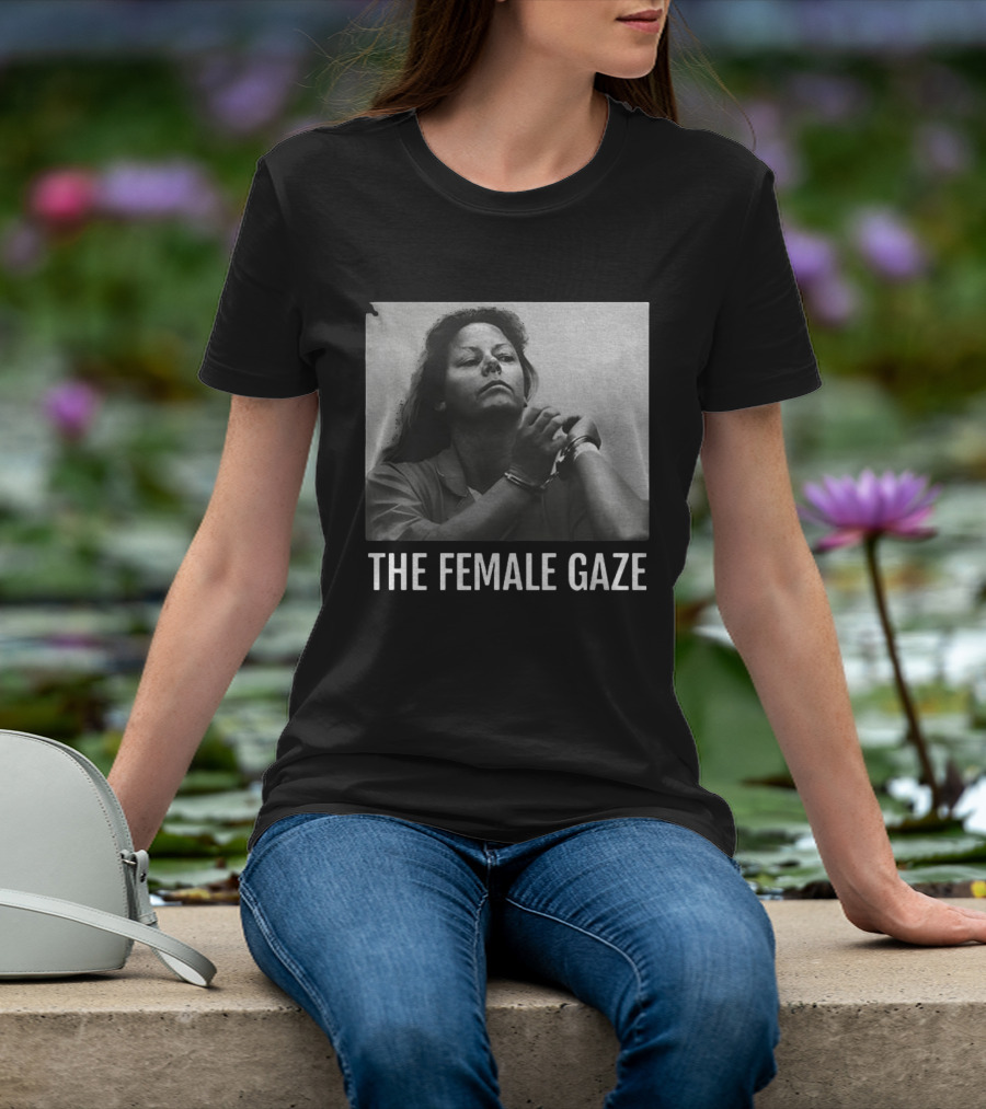 The Female Gaze Aileen Wuornos Handcuffed Monochrome T-Shirt
