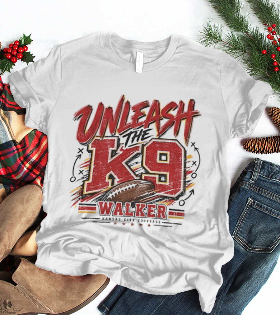 Unleash The K9 Walker Kansas City Football T-Shirt