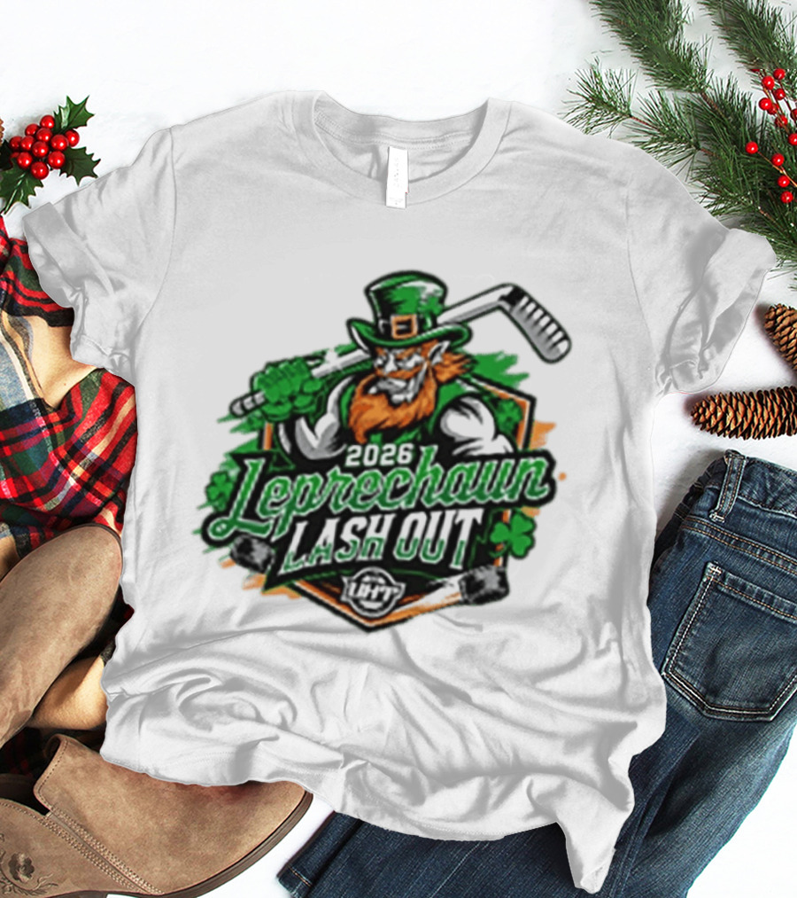 2026 Leprechaun Lash Out Hockey Logo Irish Hockey Players T-Shirt