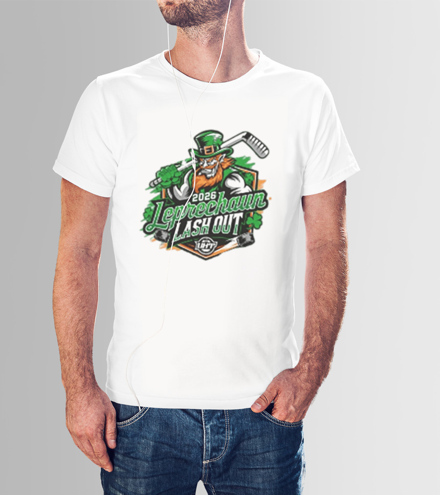 2026 Leprechaun Lash Out Hockey Logo Irish Hockey Players T-Shirt