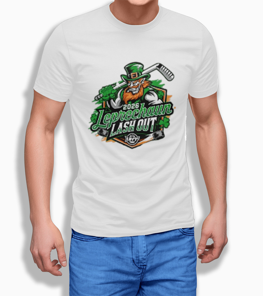 2026 Leprechaun Lash Out Hockey Logo Irish Hockey Players T-Shirt