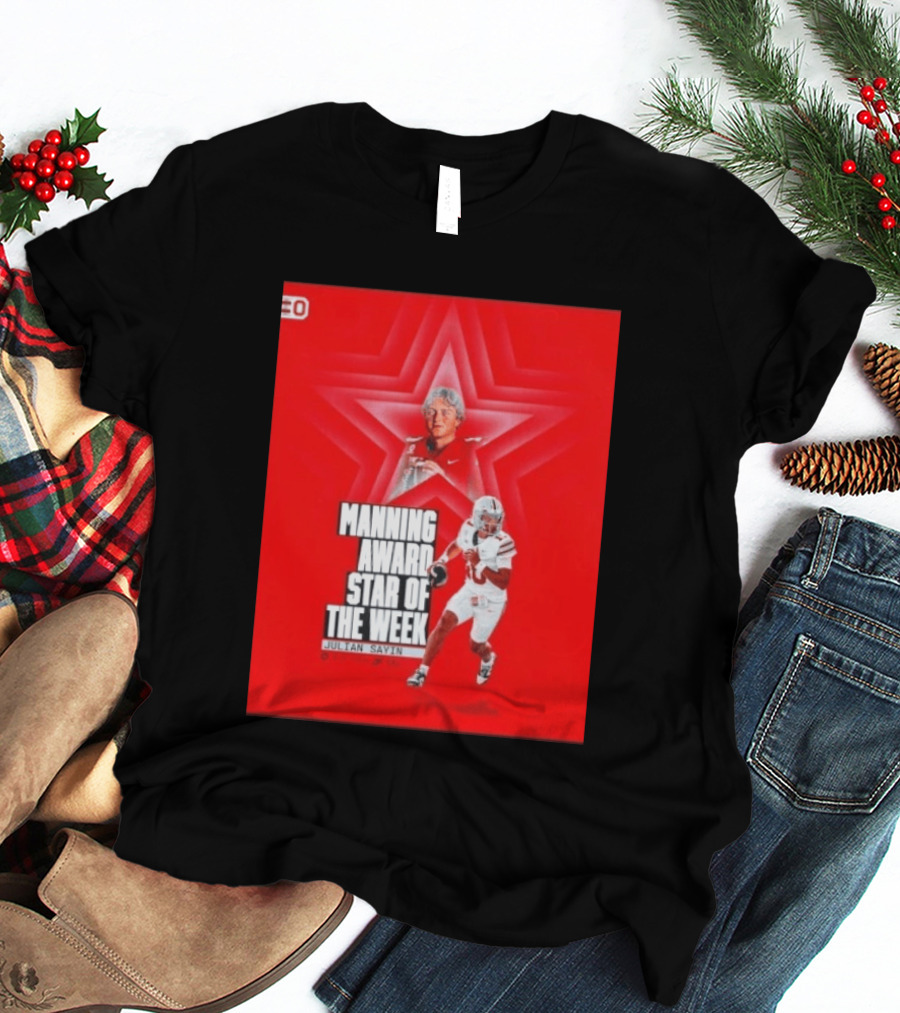 Manning Award Star Of The Week Julian Sayin Ohio State Buckeyes T-Shirt