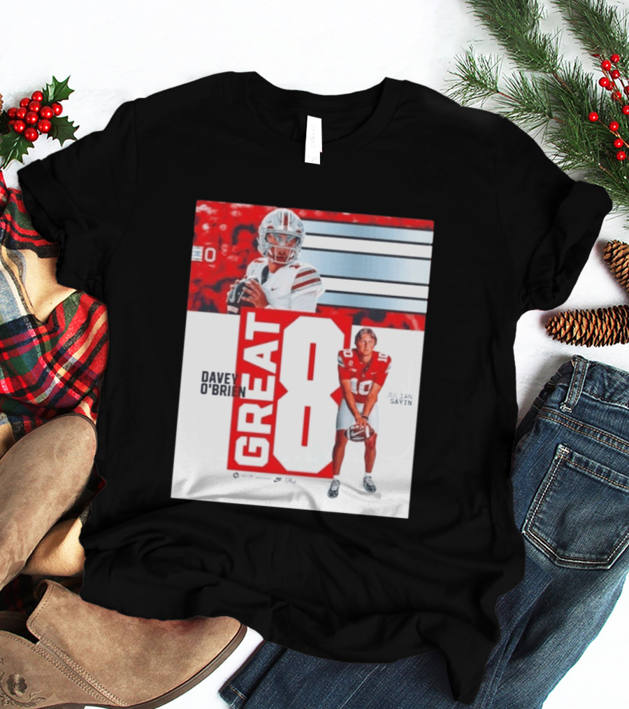 Ohio State Buckeyes Great 8 Julian Sayin Davey O'Brien Award T-Shirt