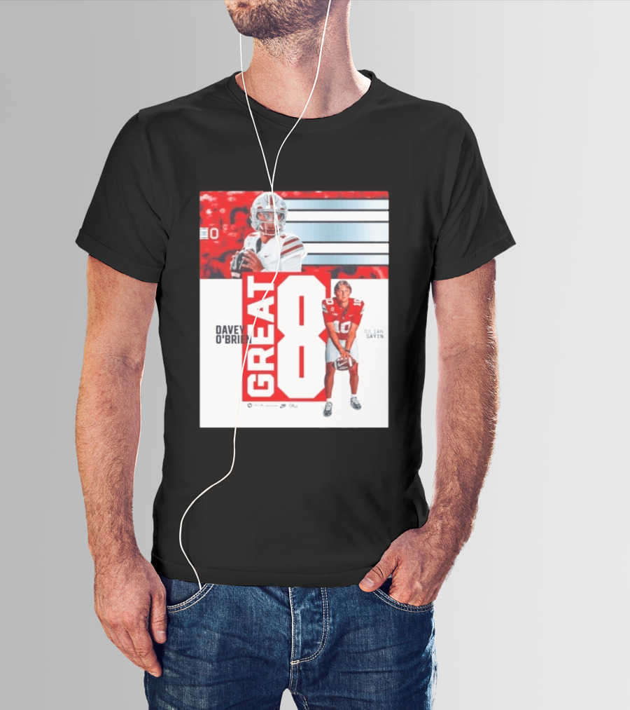 Ohio State Buckeyes Great 8 Julian Sayin Davey O'Brien Award T-Shirt
