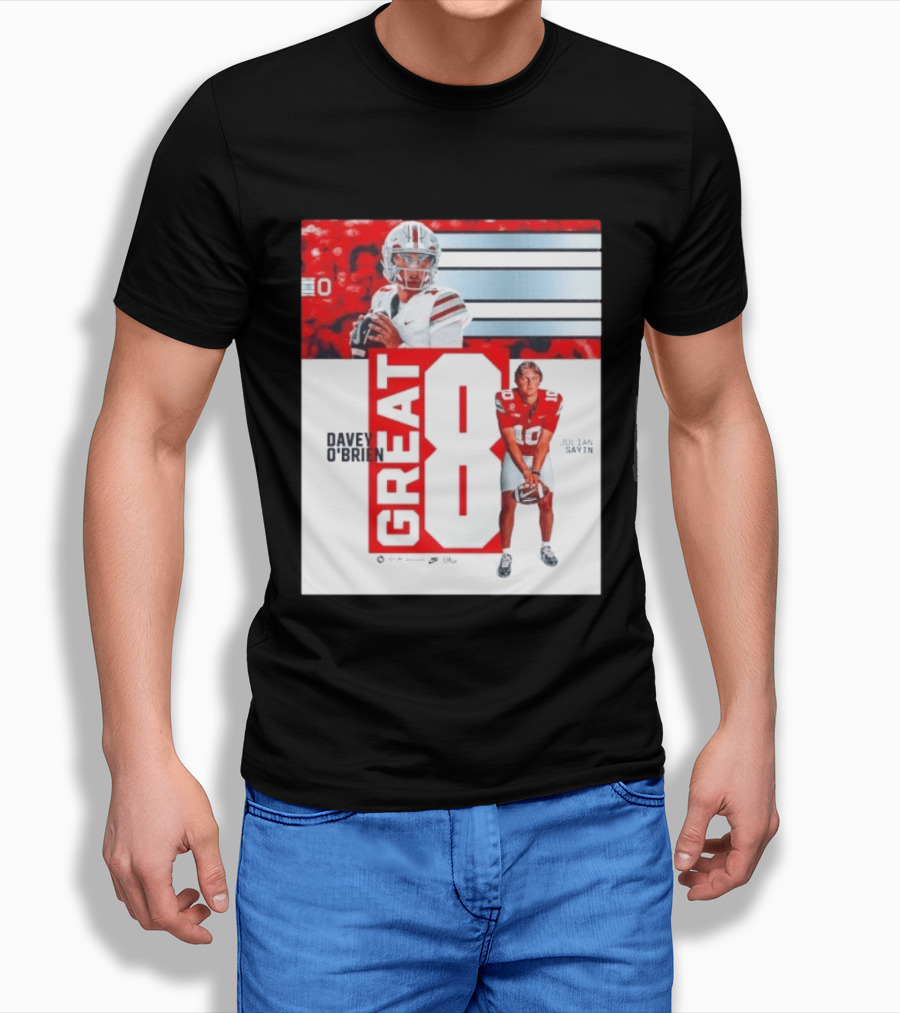 Ohio State Buckeyes Great 8 Julian Sayin Davey O'Brien Award T-Shirt