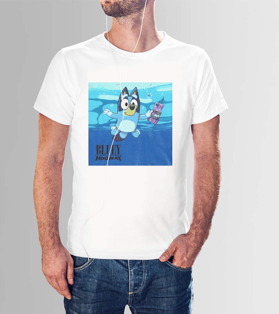 Bluey Hooray Nirvana Nevermind T-Shirt