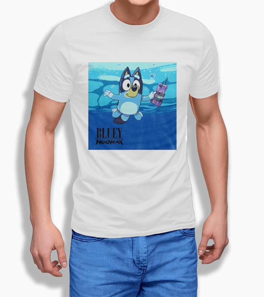Bluey Hooray Nirvana Nevermind T-Shirt