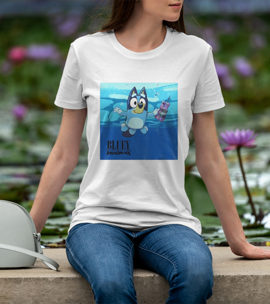 Bluey Hooray Nirvana Nevermind T-Shirt