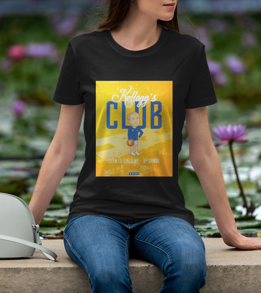 Kellogg's Club West Virginia University Basketball Clinic Open To Girls Grades 3 To 8 T-Shirt