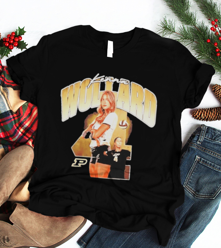 Kenna Wollard Purdue Boilermakers Volleyball NCAA Athlete Number 4 P T-Shirt