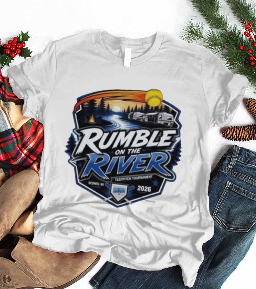 Rumble On The River Fastpitch Tournament Oconto WI 2026 T-Shirt