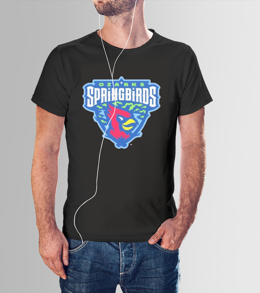 Ozarks Springbirds Baseball Cardinal Iconic Team T-Shirt