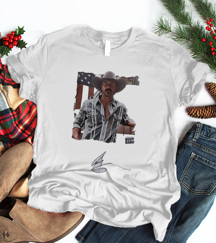 Riley Green That's Just Me Tour Boot Barn American Flag T-Shirt