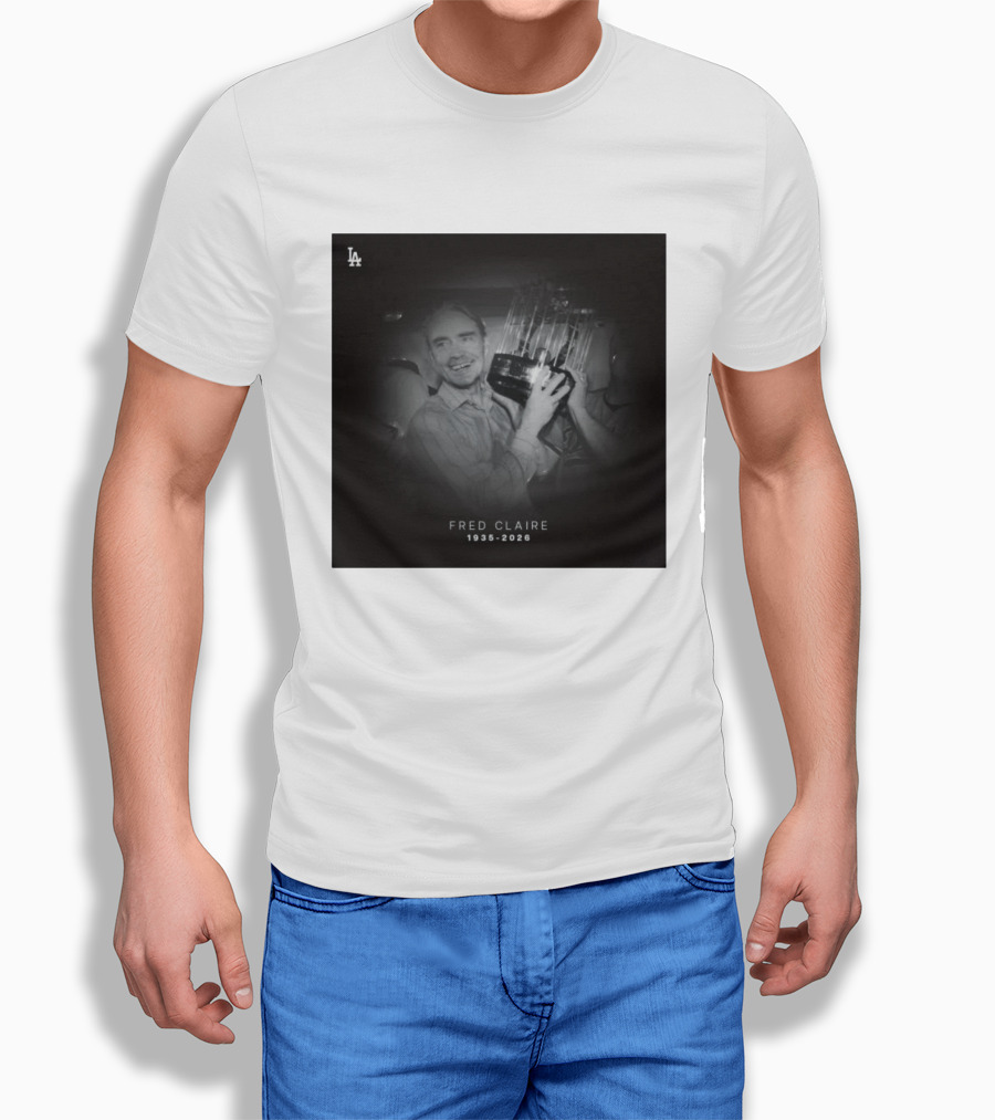 LA Dodgers Fred Claire 1935 2026 Commemoration T-Shirt