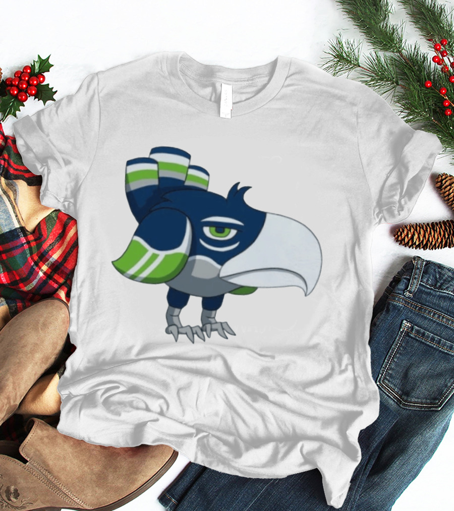 Seattle Seahawks Pokemon Crossover Bird Fan T-Shirt