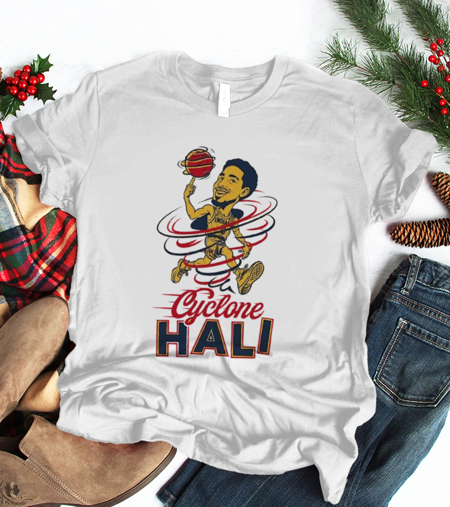 Tyrese Haliburton Cyclone Hali Indiana Pacers Number 0 NBA Basketball T-Shirt