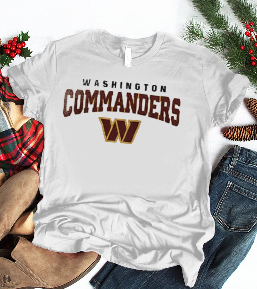 Washington Commanders W Logo With Looney Tunes Taz T-Shirt