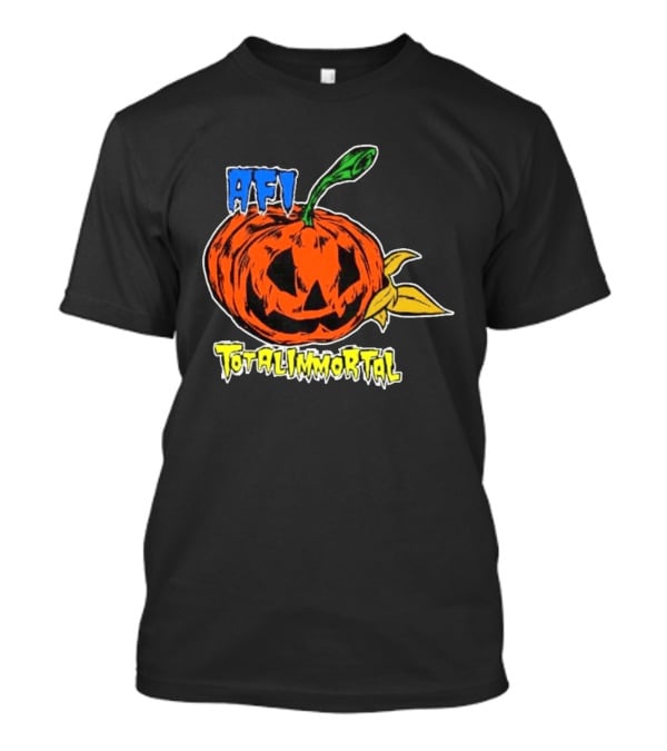 AFI Totalimmortal Halloween Pumpkin Punk Rock Band Merch T-Shirt