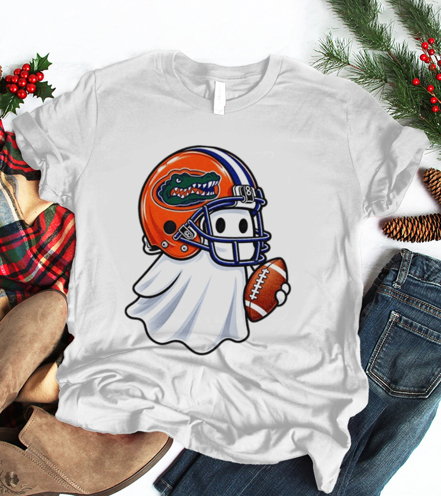 Florida Gators Football Ghost Halloween Fan Gear T-Shirt