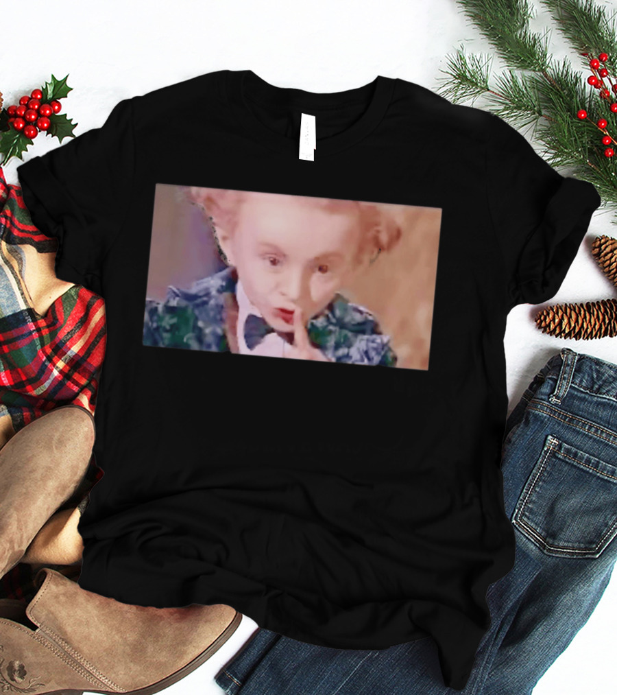 Alice In Wonderland Mad Hatter Mischievous Shh Gesture T-Shirt