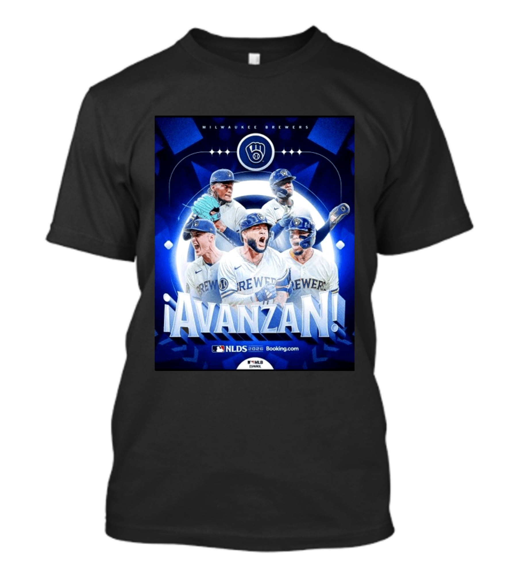 Milwaukee Brewers NLDS 2026 Avanzan MLB Playoffs Celebration T-Shirt