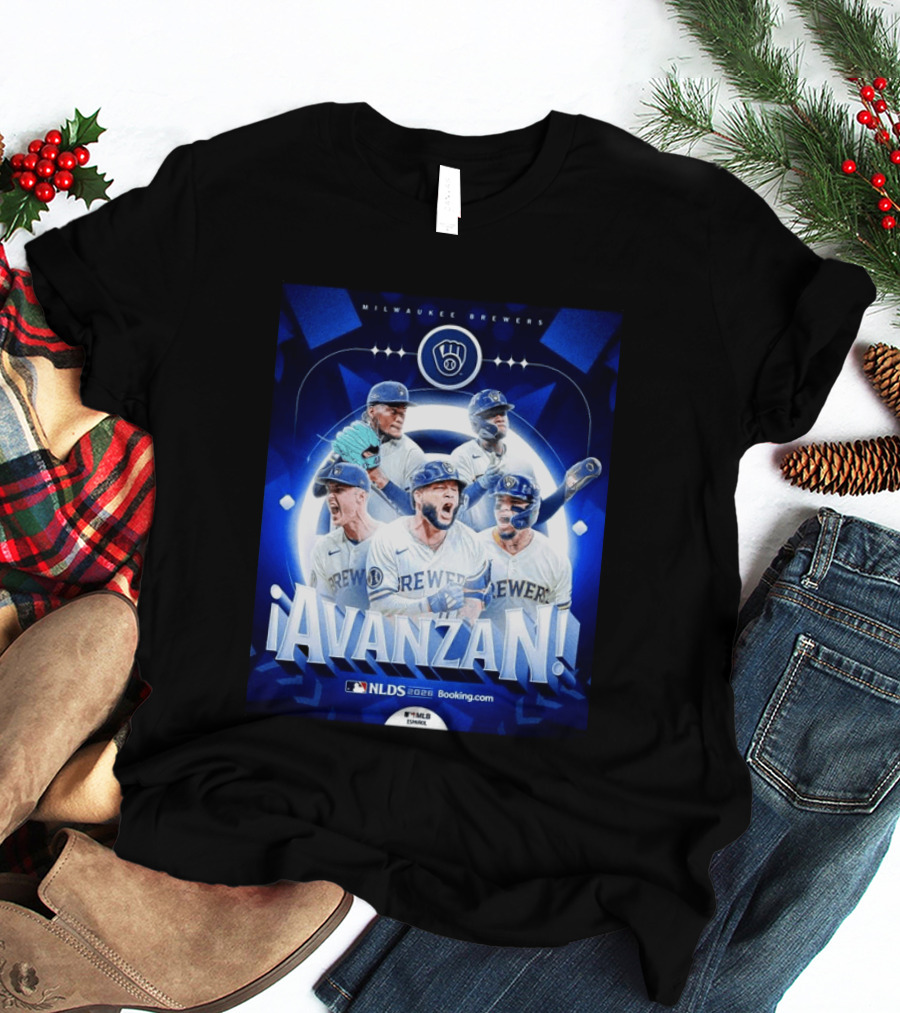 Milwaukee Brewers NLDS 2026 Avanzan MLB Playoffs Celebration T-Shirt