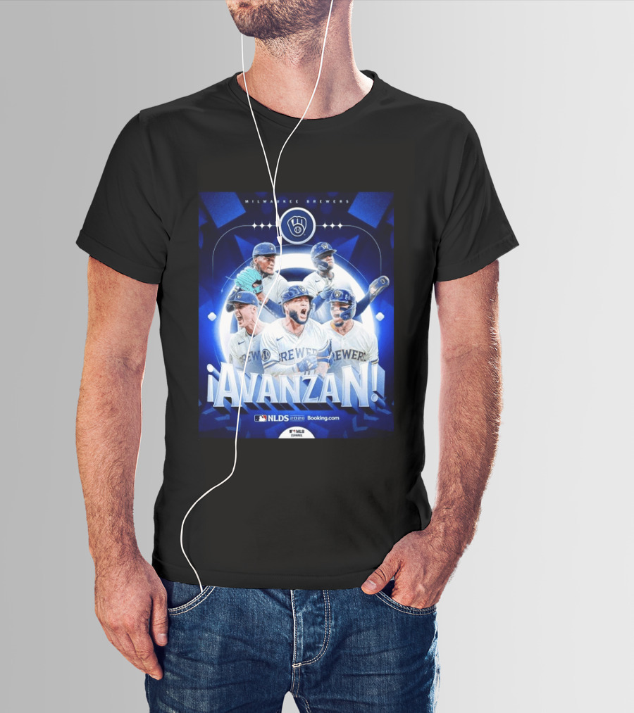 Milwaukee Brewers NLDS 2026 Avanzan MLB Playoffs Celebration T-Shirt