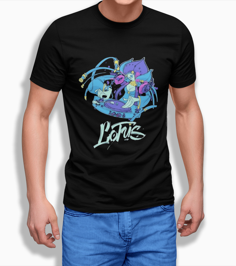 Lotus DJ Warframe Sci Fi Gaming T-Shirt