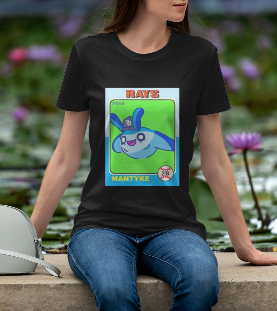 Rays Mantyke Tampa Bay No 458 Baseball Card TB T-Shirt