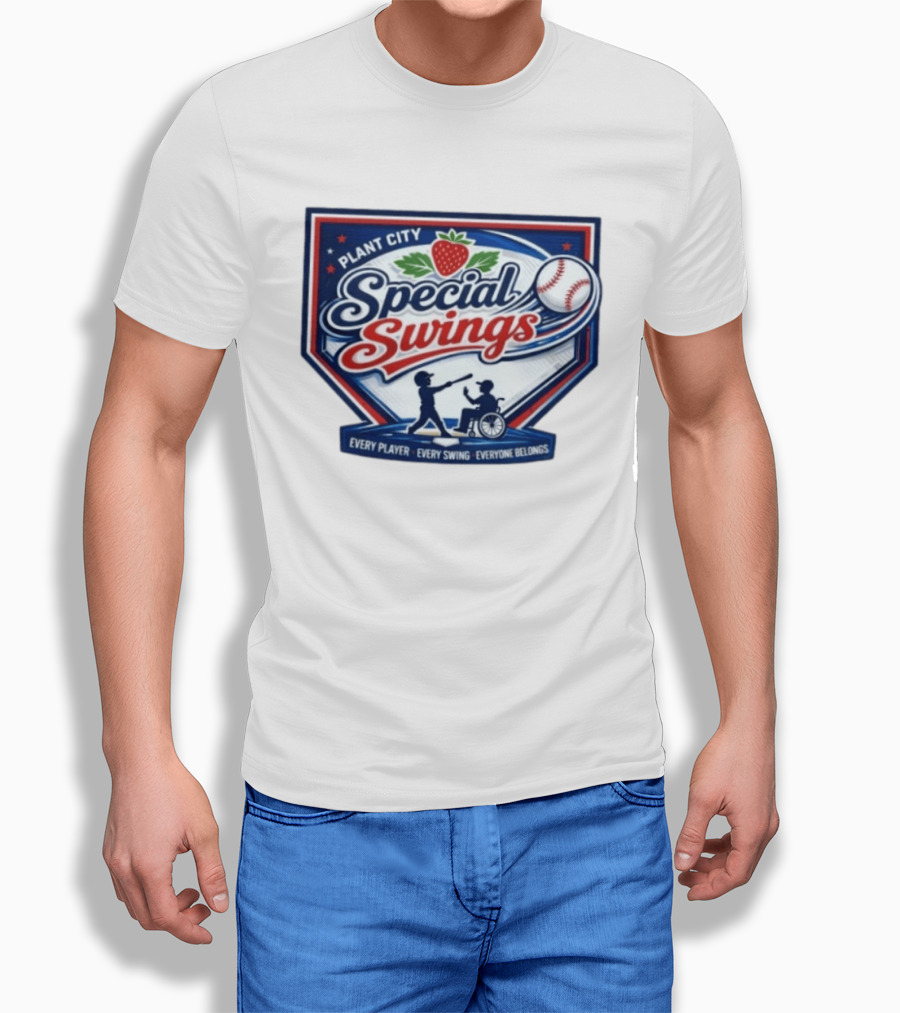 Plant City Special Swings Baseball Every Player Everyone Belongs T-Shirt